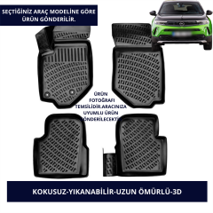OPEL ARAÇLAR- SİYAH 3D KAUÇUK PASPAS
