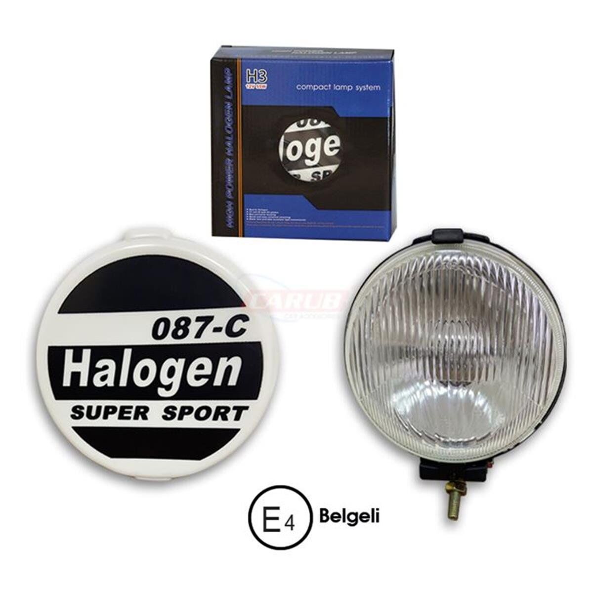 SİS LAMBASI BEYAZ YUVARLAK 12V 16.5 CM KAPAKLI BELGELİ KOD:3017007