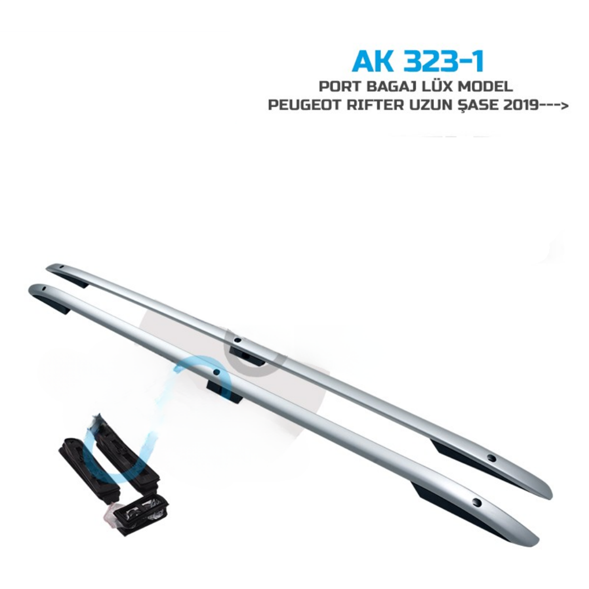 PORT BAGAJ TAVAN ÇITASI PEUGEOT RİFTER CİTROEN BERLİNGO UZUN ŞASE 2019 SONRASI LÜX PORT KOD:AK323-1