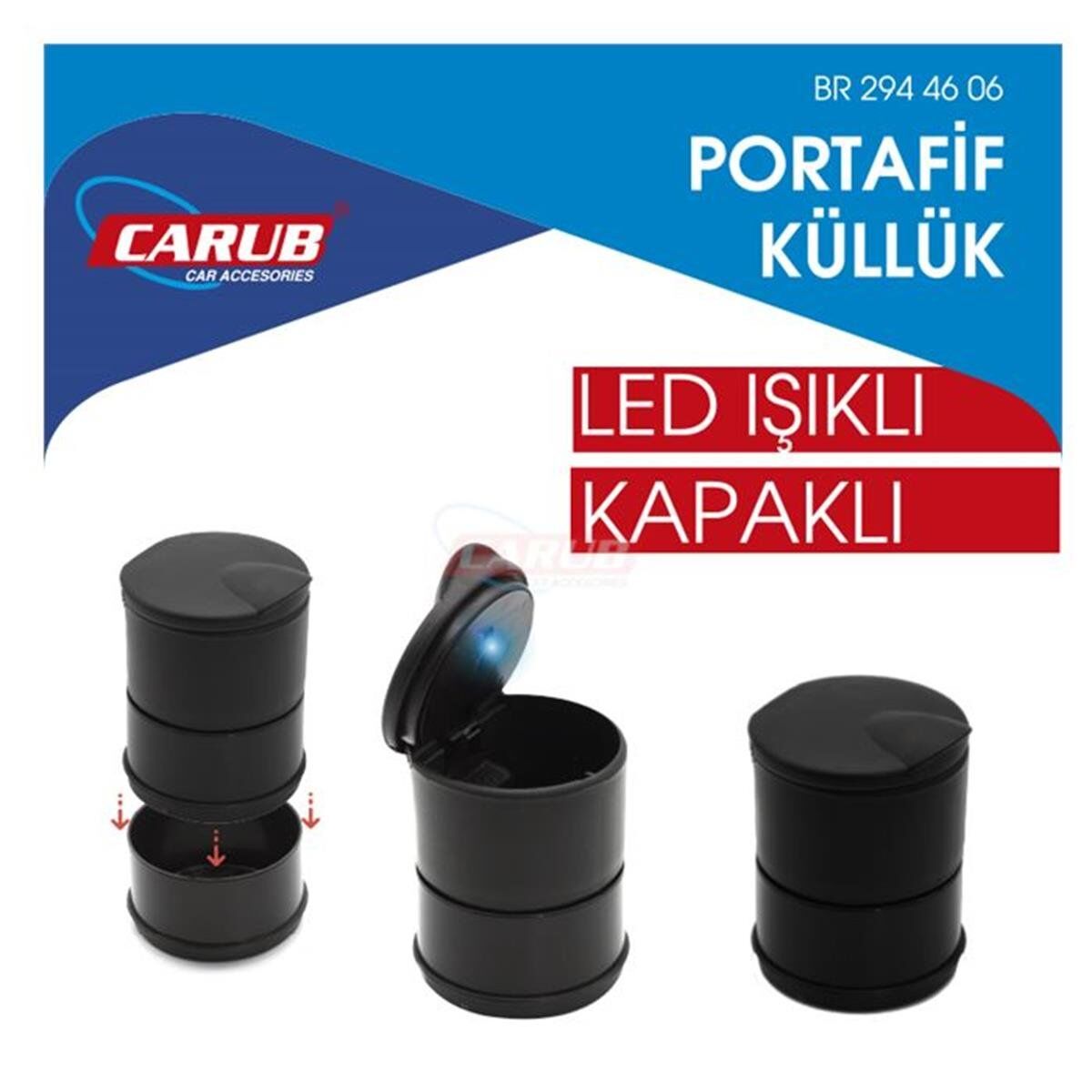 KÜLLÜK PORTATİF KAPAKLI SİYAH KOD:2944606