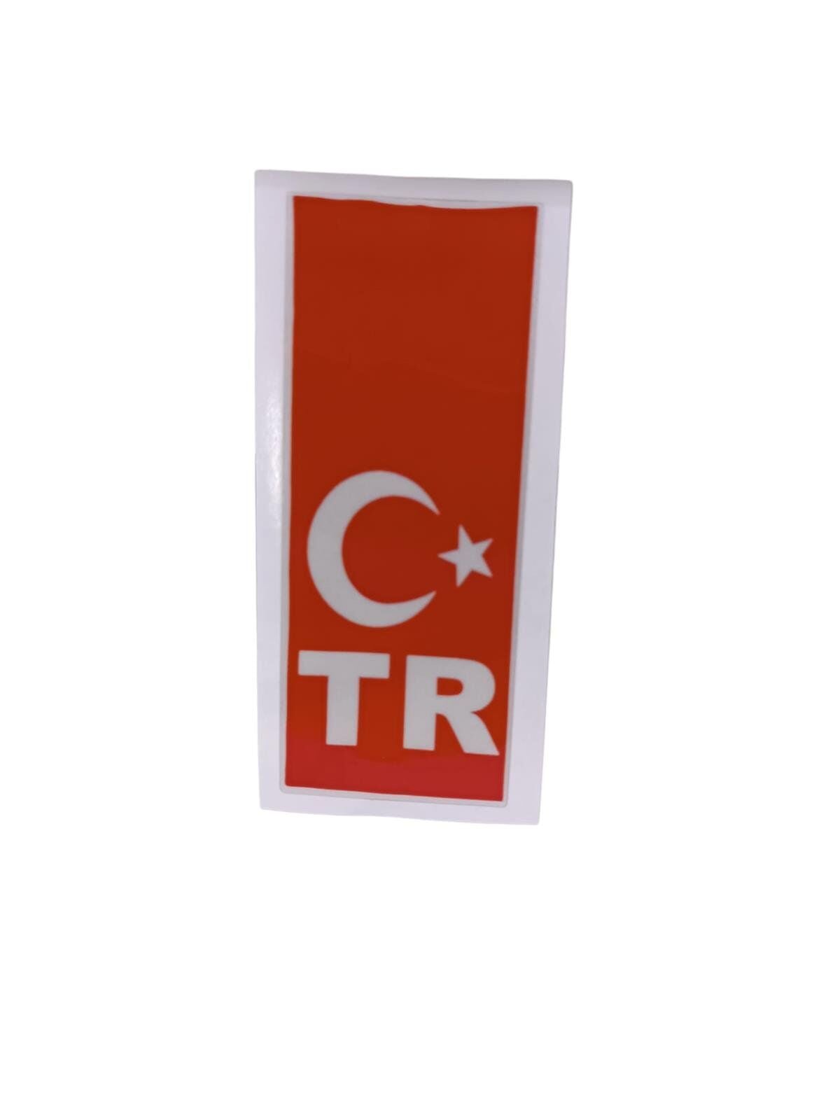ÇIKARTMA PLAKA İÇİN TR BAYRAK FOSFORLU KOD:800501119