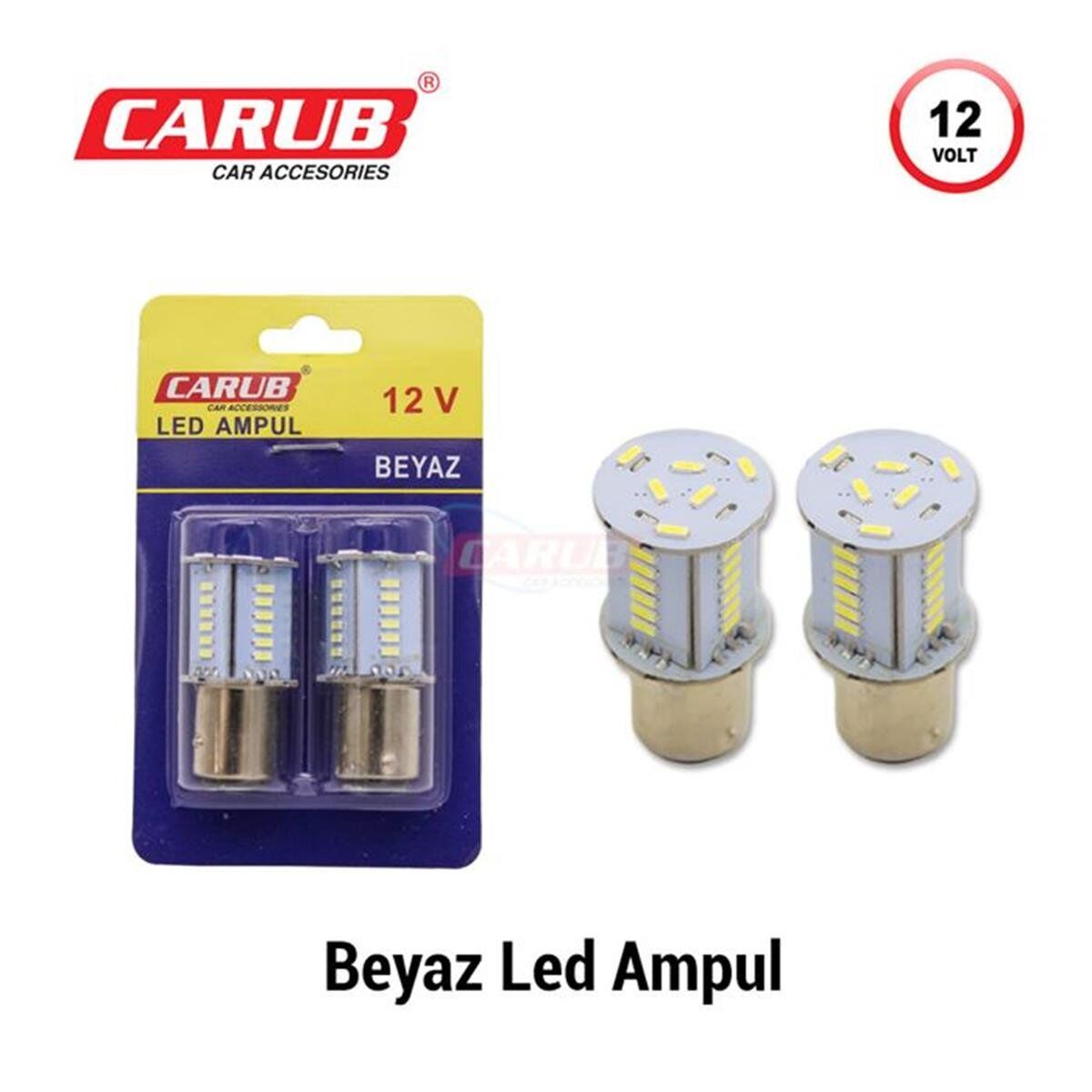 1016 AMPUL 12V 30 LED SMD ÇAKARLI KAYAR BEYAZ KOD:0405574