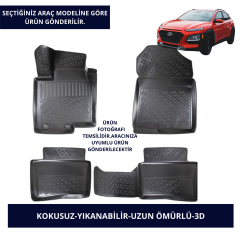 HYUNDAİ ARAÇLAR- SİYAH 3D KAUÇUK PASPAS