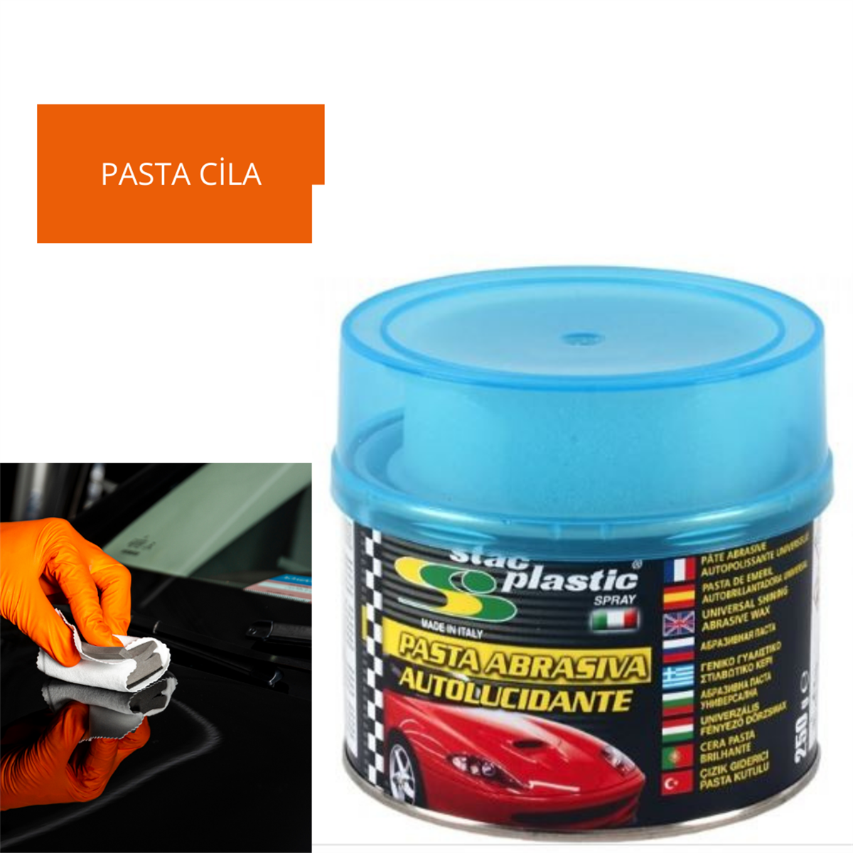 PASTA CİLA MAVİ ÇİZİK GİDERİCİ 250 GR STAC PLASTİC KOD:0852501