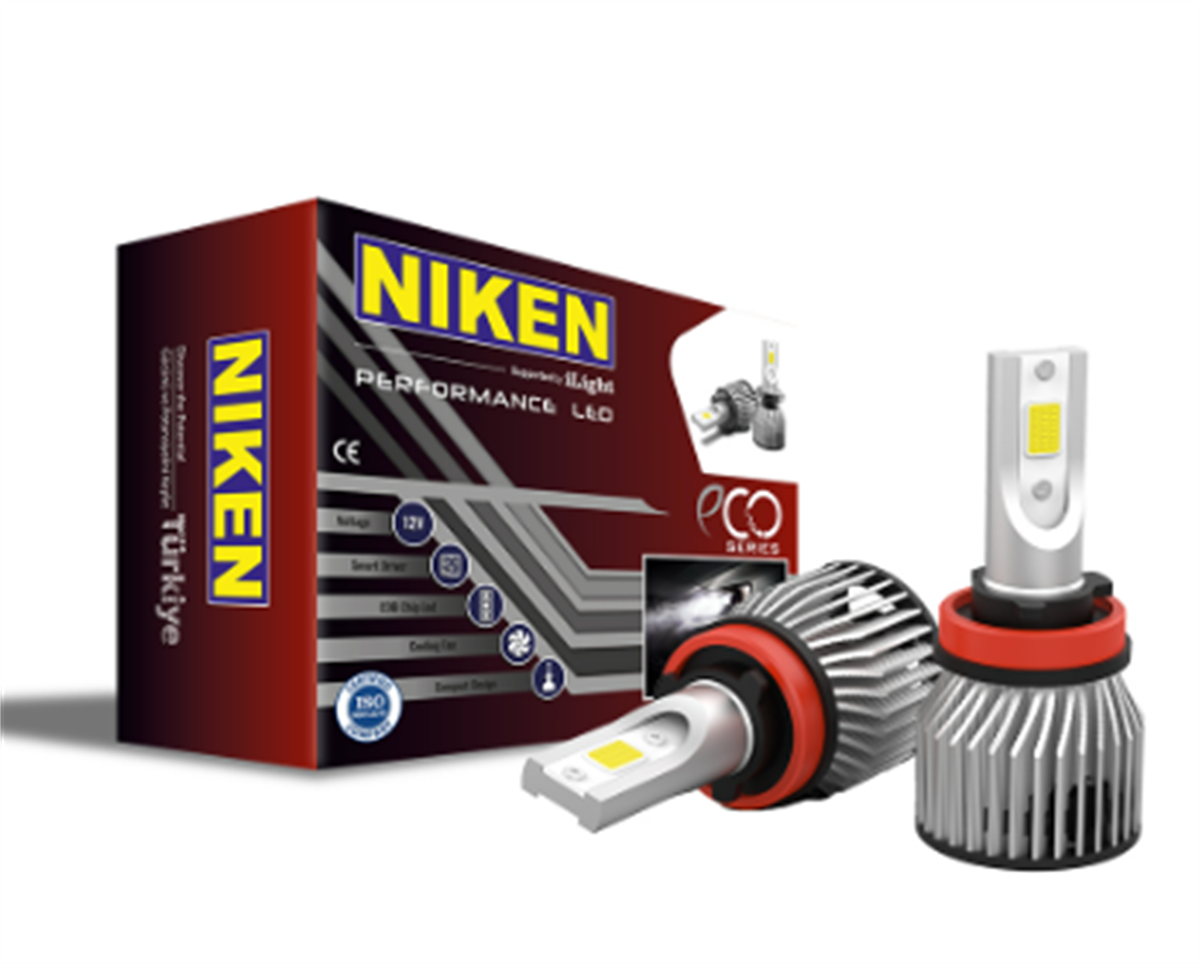 LED ZENON H11 ECO SERİSİ NİKEN 12V KOD:0120040601