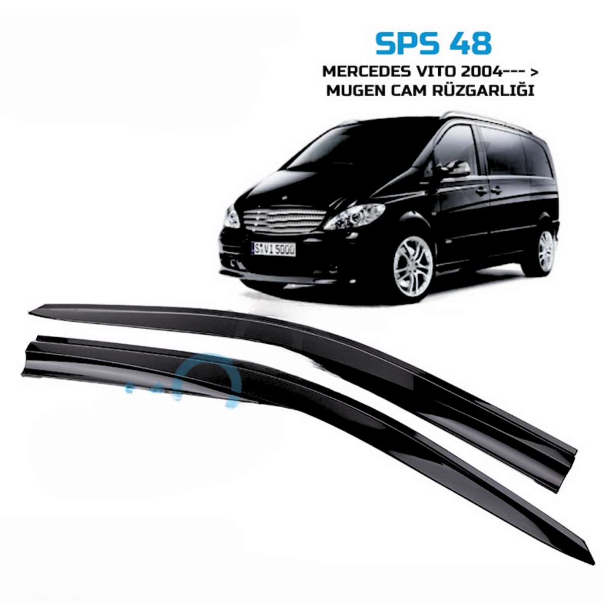 CAM RÜZGARLIĞI MERCEDES VİTO 2004-2020 SPORT STYLE SPS48