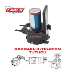 BARDAKLIK VE TELEFON TUTUCU BİRARADA SİYAH KOD:2941022
