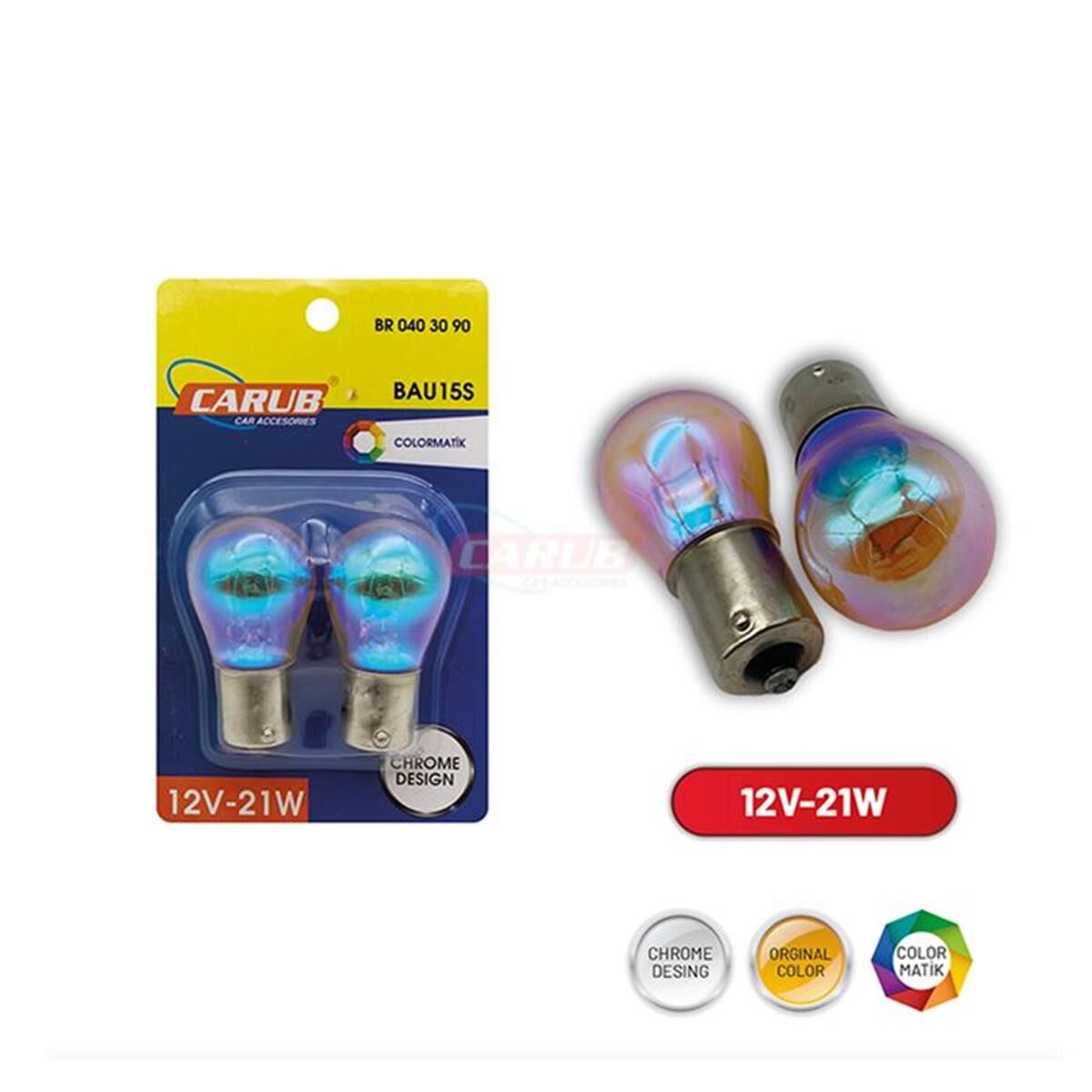 93 AMPUL DİADEM ORANGE 12V 21W TAKIM YAKIN TIRNAK CARUB KOD:0403090