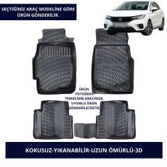 HONDA ARAÇLAR- SİYAH 3D KAUÇUK PASPAS