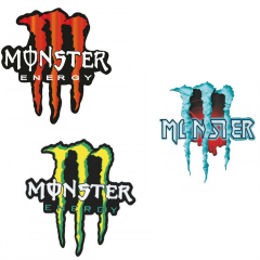 ÇIKARTMA MONSTER RENK ÇEŞİTLERİ 9CMX8CM KOD:800701025