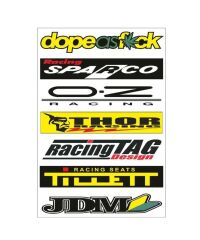 ÇIKARTMA MOMO MOTOR SET 7'Lİ RACİNG SPARCO KOD:MOMO