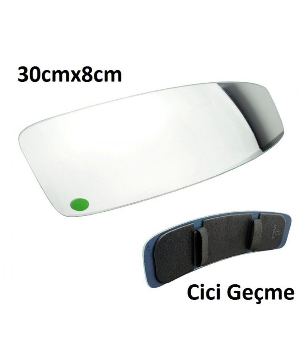 İÇ DİKİZ AYNASI CİCİ GEÇME LASTİKLİ 33X8 CM KOD:548040