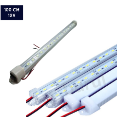 LAMBA TAVAN 12V ALİMİNYUM ANAHT.BEYAZ 100CM KOD:049B12V