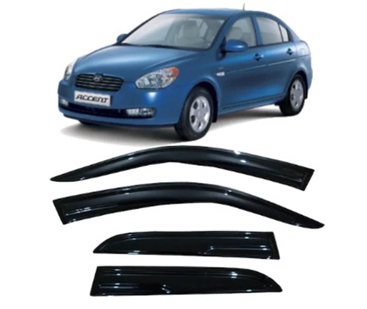 CAM RÜZGARLIK 4'LÜ HYUNDAİ ERA 2006-2013 KOD:1320711