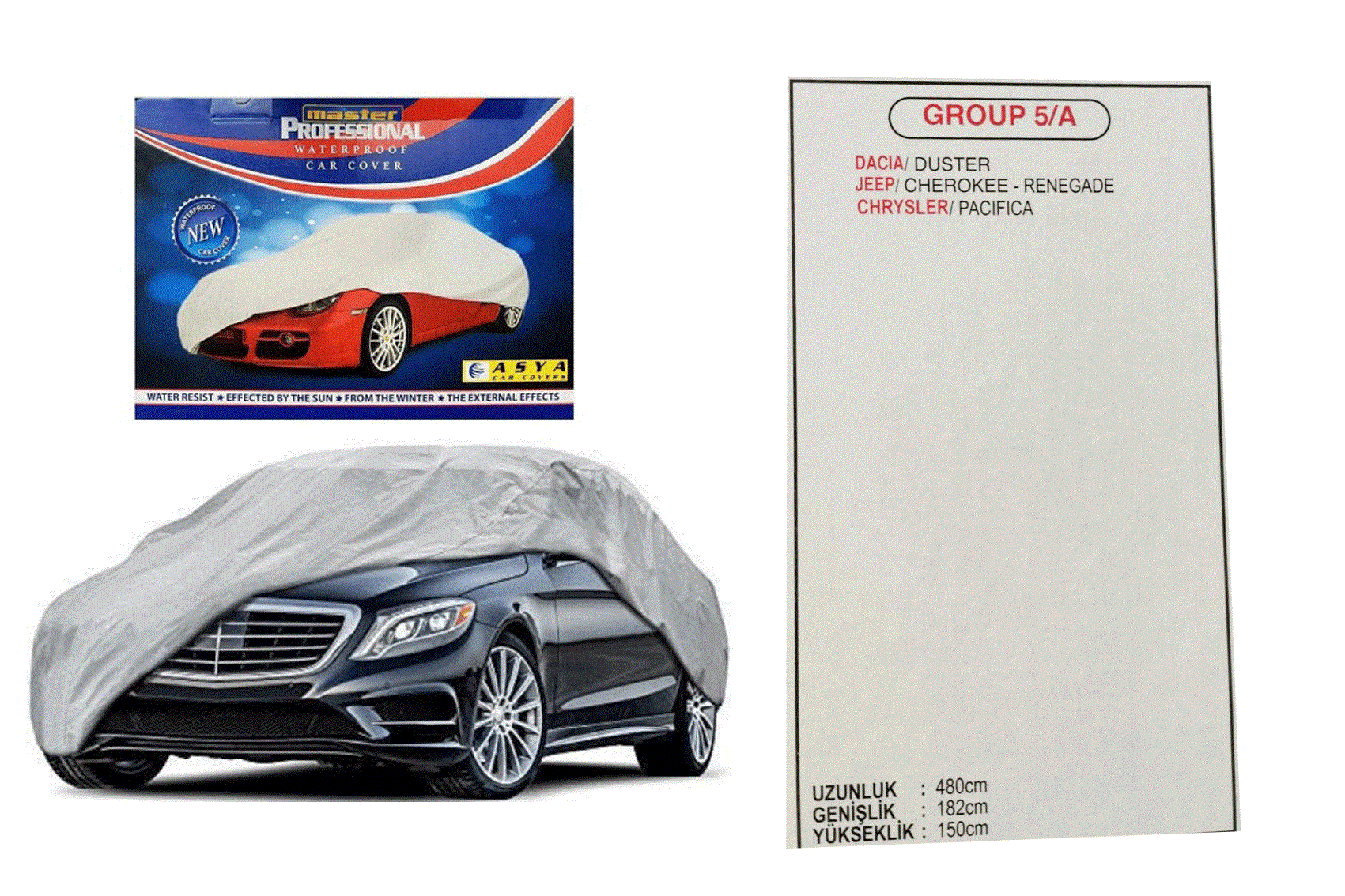 ASYA OTO BRANDA JEEP GRUBU DUSTER RENEGADE U-482 G-182CM Y-150CM KOD:GRUP 5A