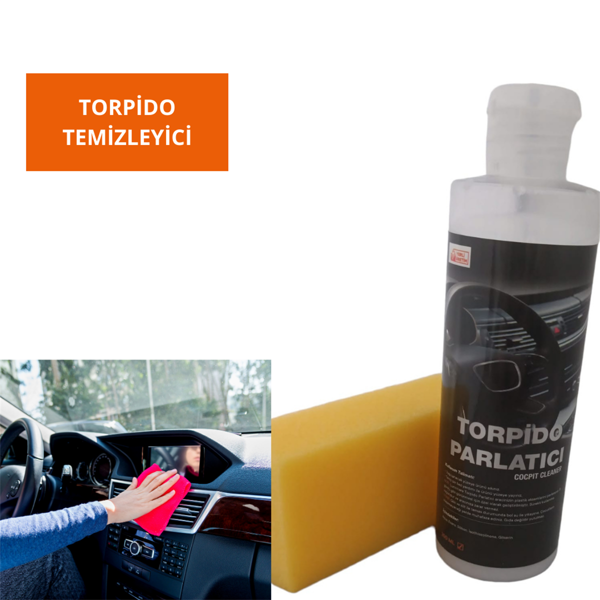 TORPİDO TEMİZLEYİCİ SÜNGERLİ LUCCİCARE KOD:CS-BM516