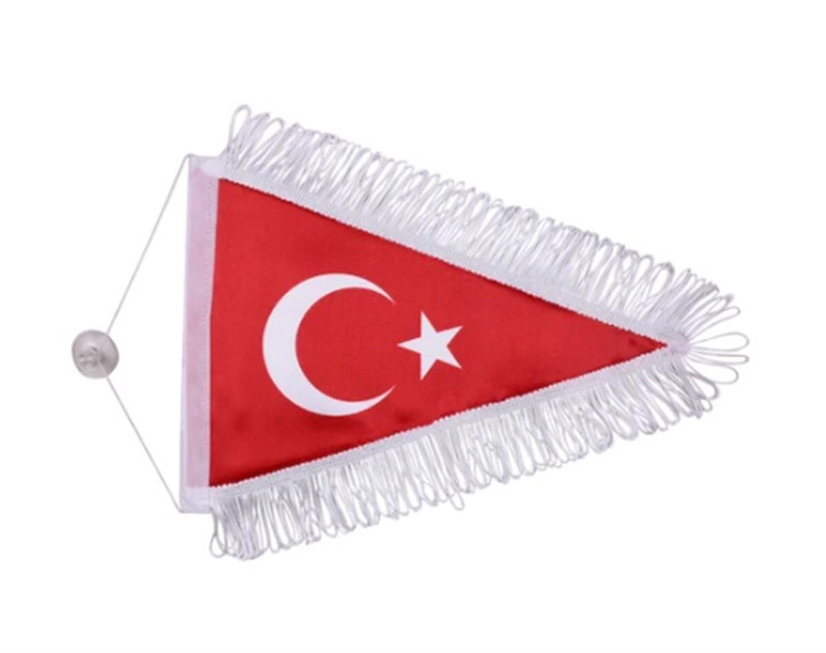 ÜÇGEN BEZ BAYRAK ORTA 22CMX30CM KOD:800501004