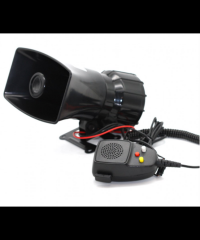 SİREN 3 SESLİ 12V ELEKTRONİK MİKROFONLU ṠİYAH CARUB KOD:2744106