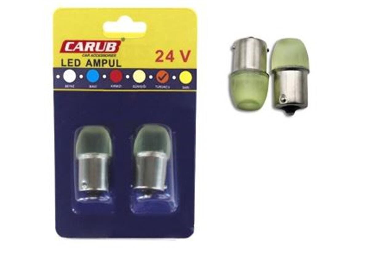 67 LED AMPUL 24V CAMLI SOFT TURUNCU KOD:0403517