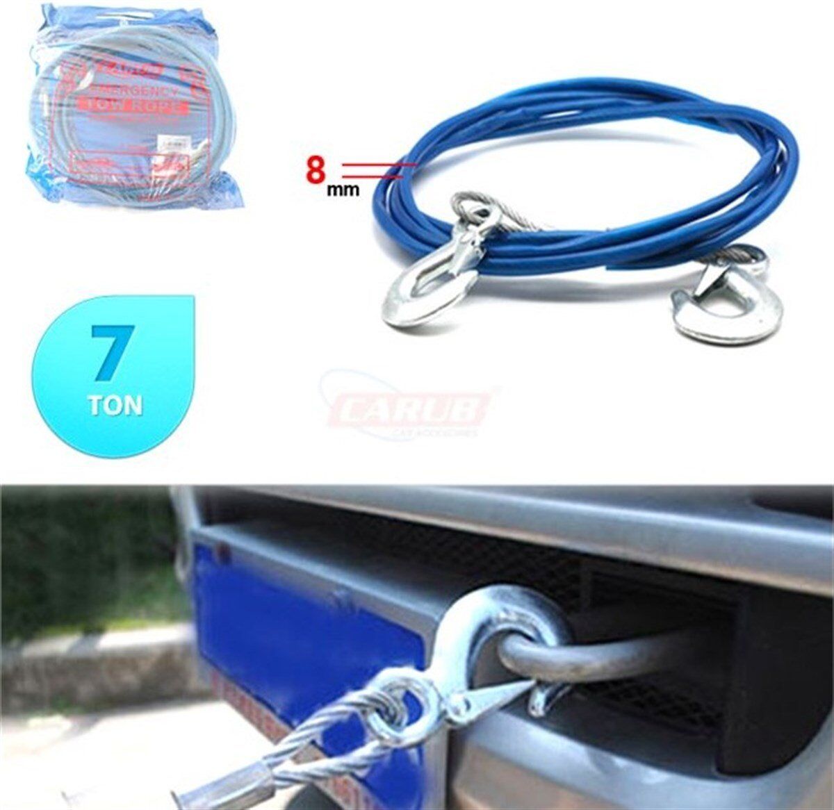 ÇEKME HALATI ÇELİK İZOLELİ 7 TON KOD:1720507