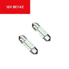 SOFİT AMPUL 12V 39MM 8 LED BEYAZ TAKIM KOD:KGN4508011