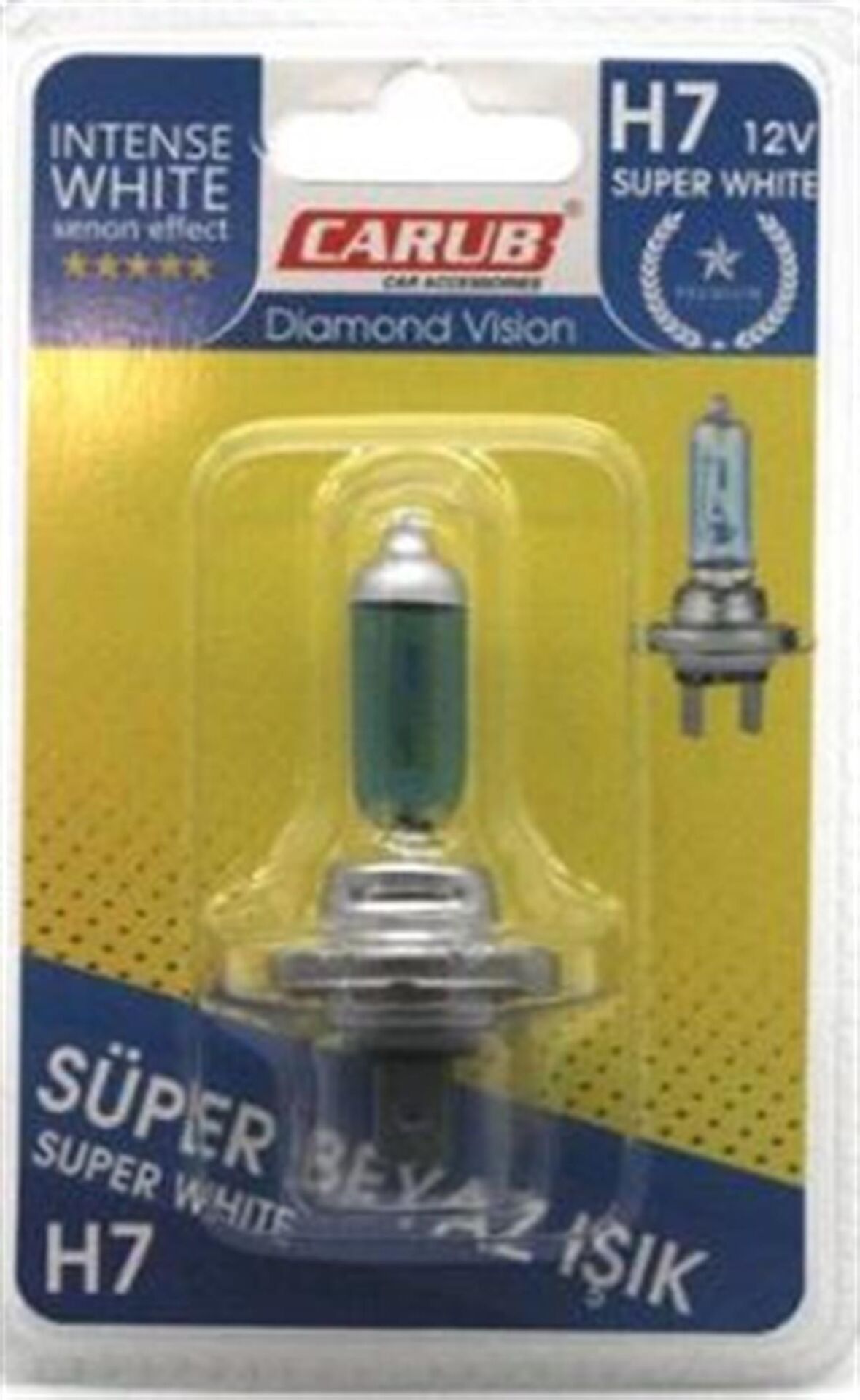 H7 AMPUL 12V 55-100W SÜPER BEYAZ IŞIK KOD:0417061