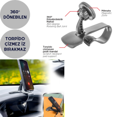 TELEFON TUTUCU MIKNATISLI-KISTIRMALI KOD:44184