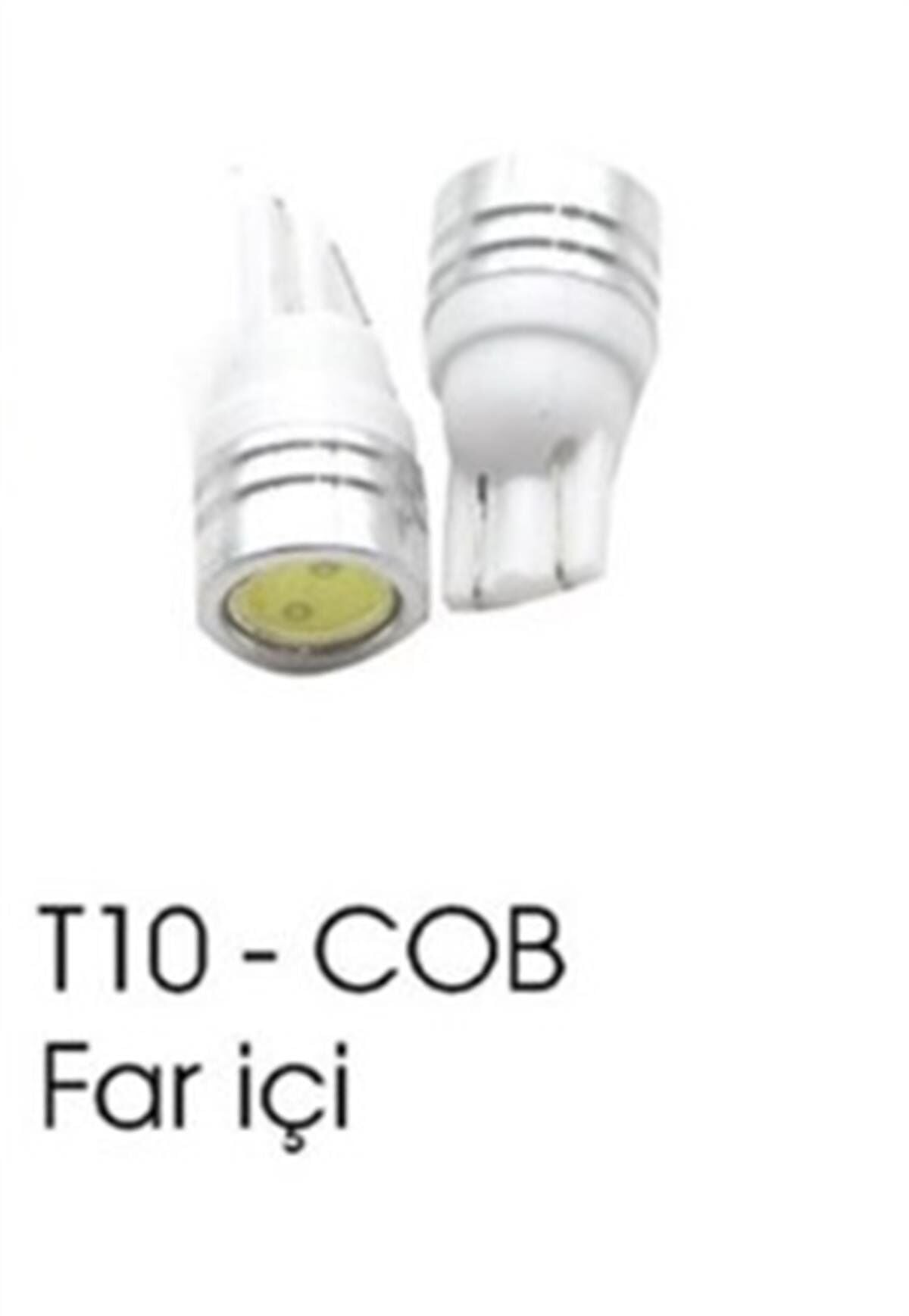 AMPUL 12V T10 LAZER COB FAR İÇİ BEYAZ KOD:0400603