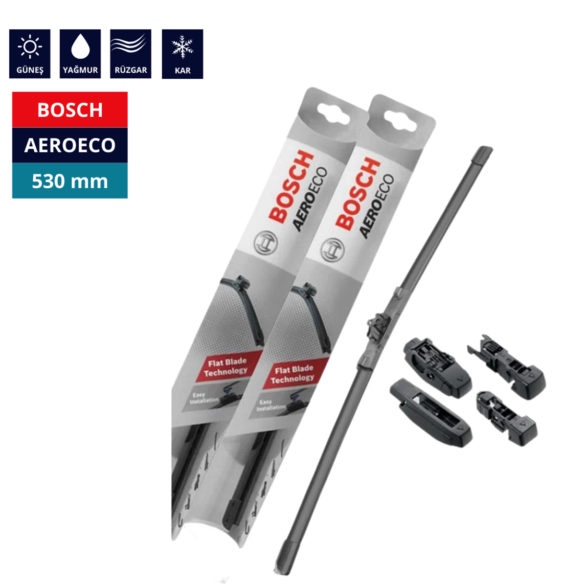 BOSCH AEROECO SİLECEK 530 MM KOD:3397015580