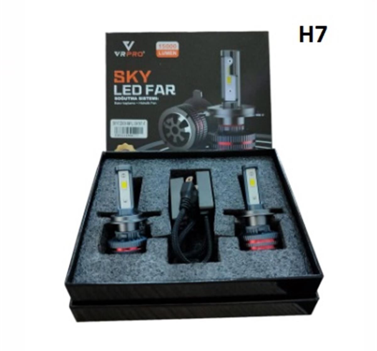 Vrpro SKY Series H7 Led 35W 6500K Beyaz Işık 15000 Lümen  KOD:SKYH7