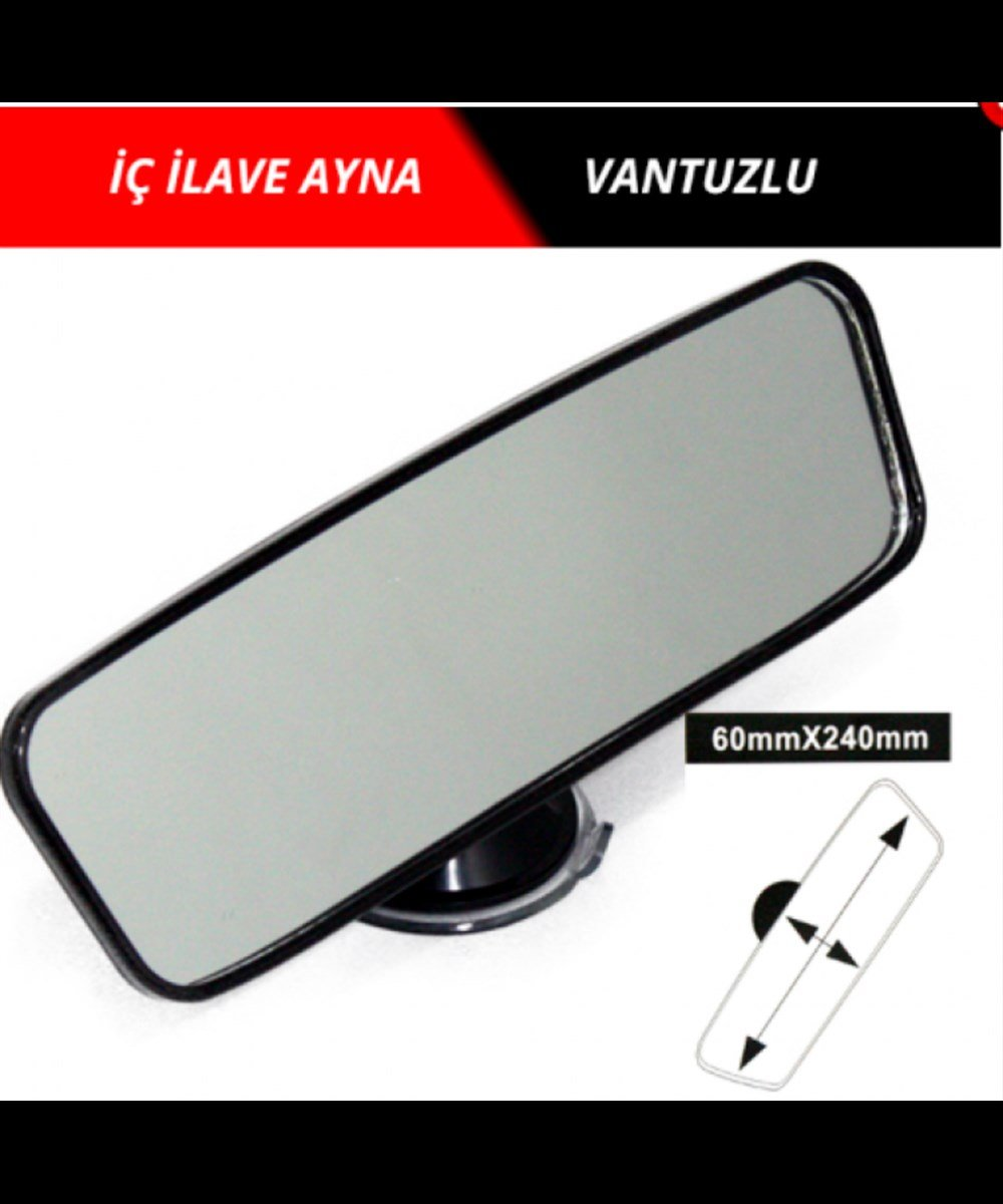 AYNA İÇ İLAVE VANTUZLU ORJİNAL CAM 5,5CMX24CM KOD:0221171