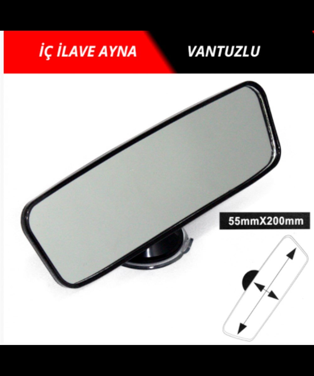 AYNA İÇ İLAVE VANTUZLU ORJİNAL CAM 5,5CMX20CM KOD:0221172