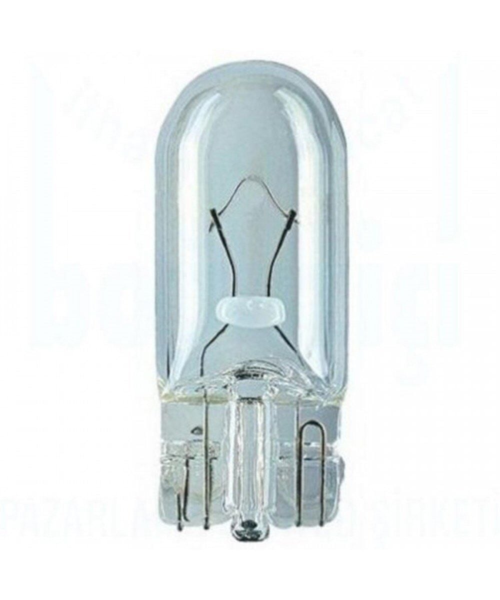 T10 AMPUL 12V BÜYÜK DİPSİZ NORMAL BEYAZ CAM KOD:SL3104