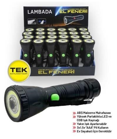 EL FENERİ LED 3W PLASTİK  ADET (KOLİSİ 24LÜ) KOD: 4456052