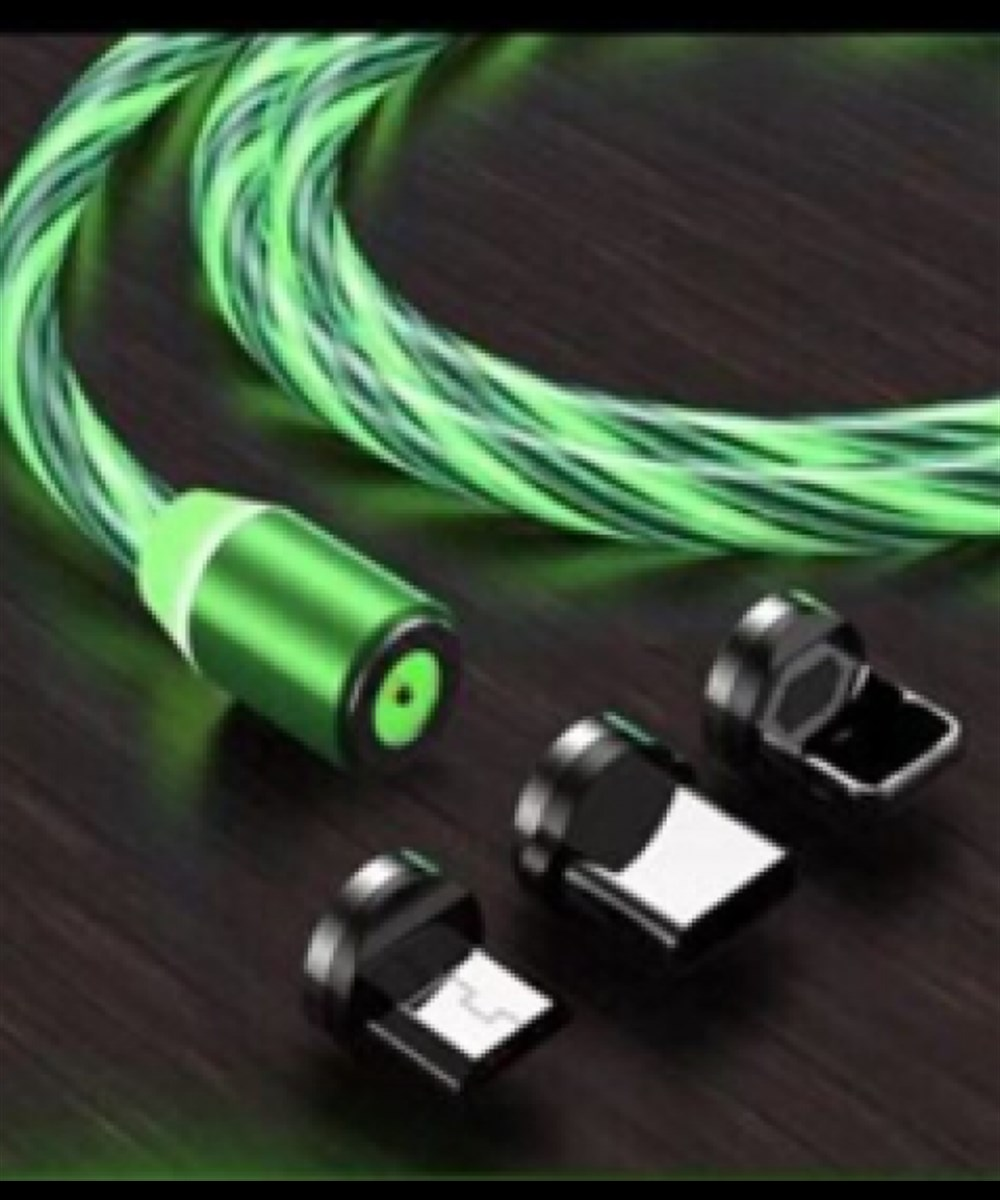 ŞARJ KABLOSU 3 BAŞLIKLI IŞIKLI ÇOKLU BAŞLIK