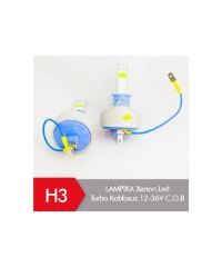 LAMPİKA ZENON H3 LED TURBO KABLOSUZ 12V-36V COB KOD:0410942