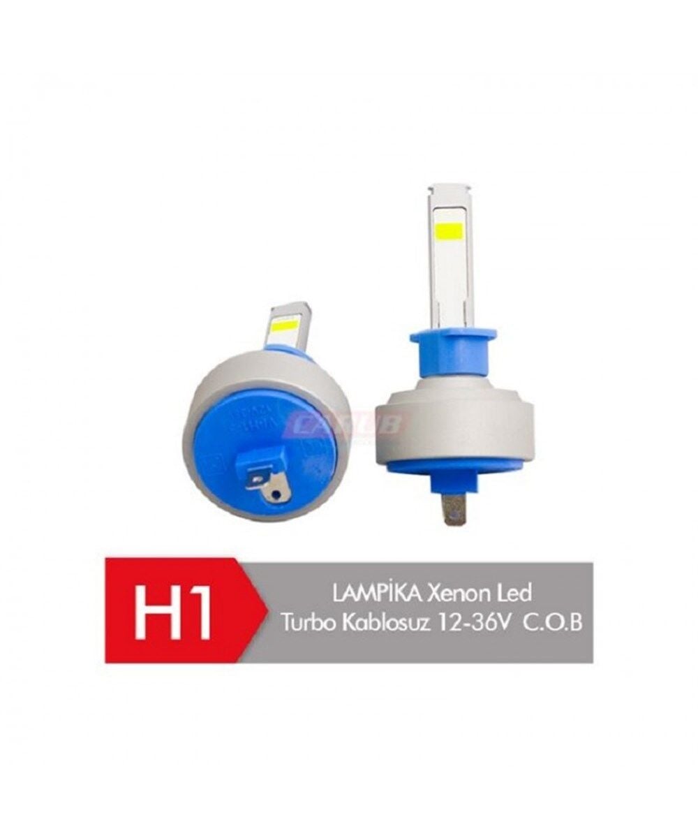 LAMPİKA ZENON H1 LED TURBO KABLOSUZ 12V-36V COB KOD:0410943