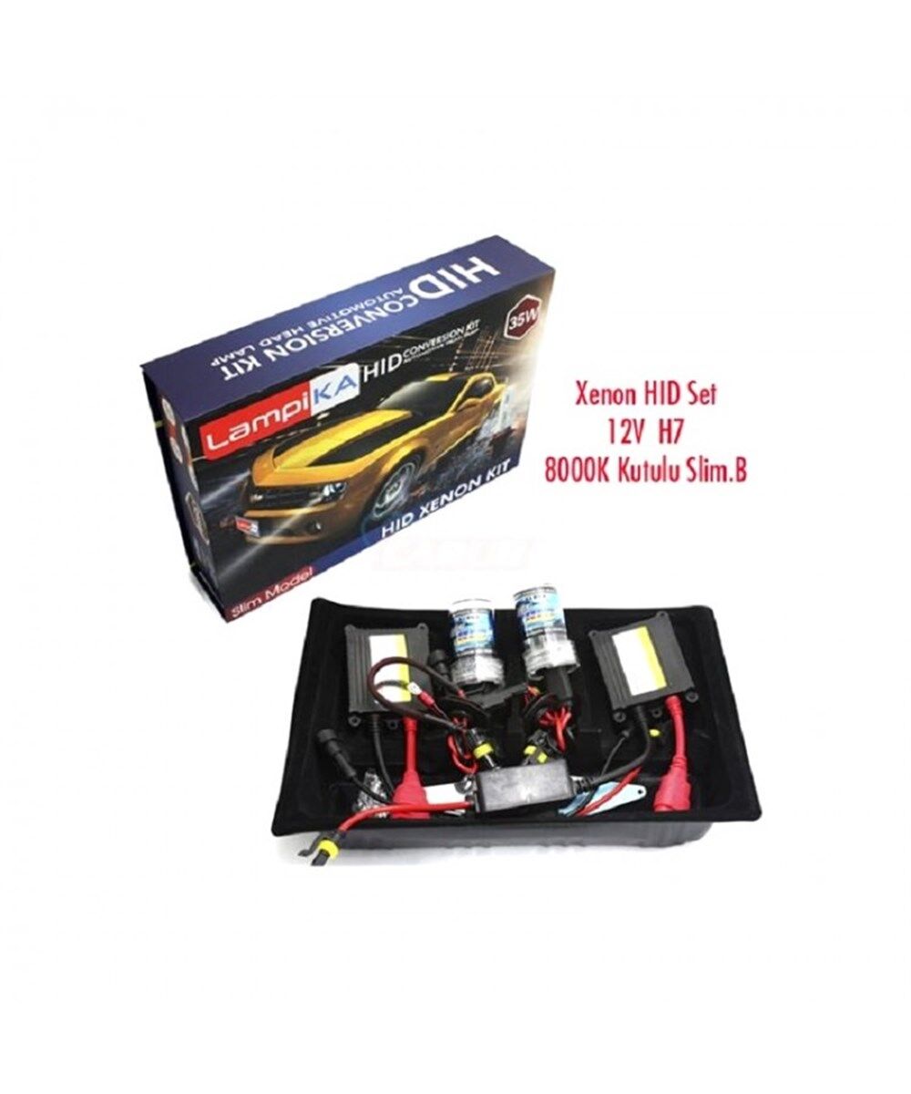 LAMPİKA HID ZENON SET H7 12V 8000K KOD:0410891