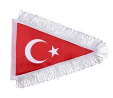 ÜÇGEN BEZ BAYRAK KÜÇÜK 17CMX22CM KOD:800501005