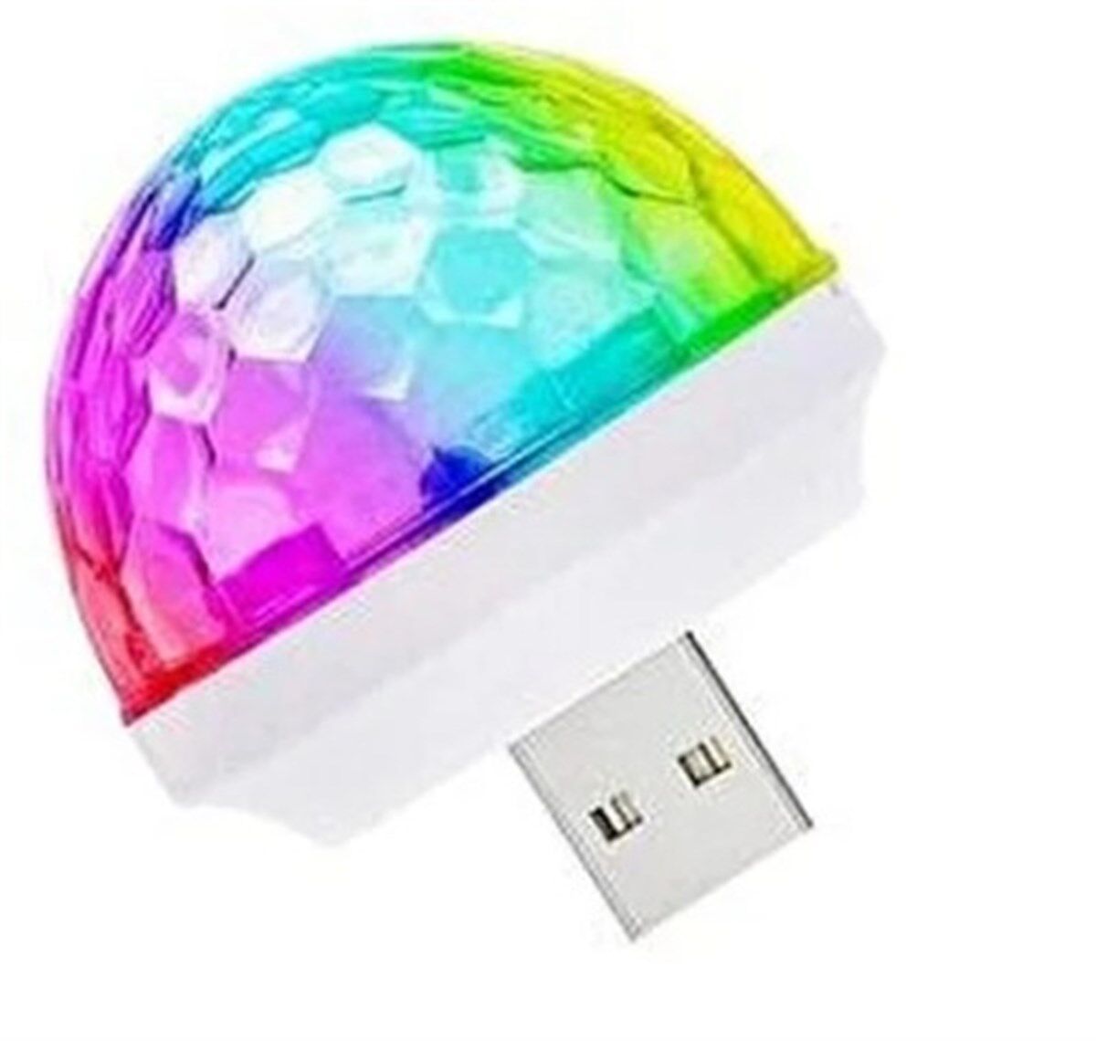 DİSKO TOPU MİNİ MÜZİĞE DUYARLI USB GİRİŞLİ KOD:04