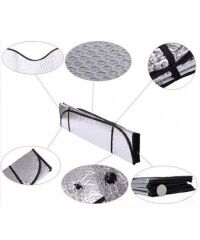 PERDE GÜNEŞLİK BALONLU METALİZE NİKELAJ ORTA  MİNİBÜS 145-150X70CM KOD:4954506