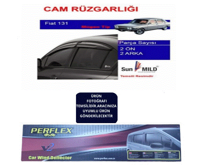 CAM RÜZGARLIĞI TOFAŞ 131 MUGEN 4'LÜ  KUTULU KOD:TF01