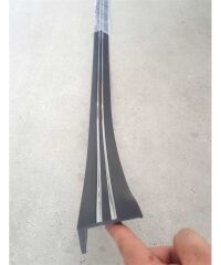 TAMPON ALTI EKİ DÜZ 7CMX2,3M KROM SİYAH LÜX CARPİ %100 KAUÇUK LİP KOD:2790116