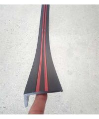 TAMPON ALTI EKİ DÜZ 7CMX2,3M KIRMIZI SİYAH LÜX CARPİ %100 KAUÇUK LİP KOD:2790115