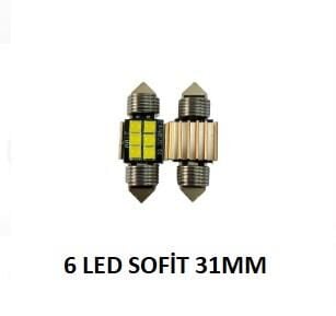 AMPUL SOFİT LED 6LED 31MM MERCEKLİ KOD:VRSFT210224