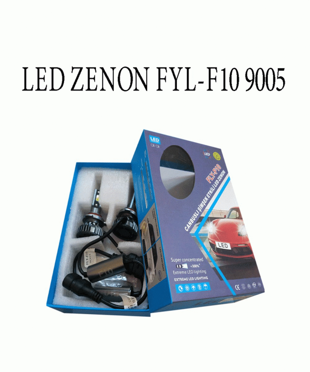 LED ZENON FLY-F10 CANBUS ŞİMŞEK ETKİLİ LED ZENON H9005 KOD:FLYH9005
