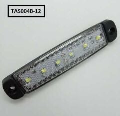 PARMAK LED TAS 12V 6 LEDLİ BEYAZ KOD:TAS004B-12