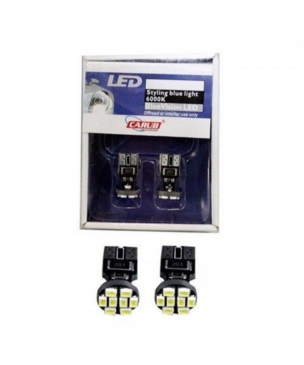 T10 AMPUL 12V 8 LED SMD BEYAZ FİBER TAKIM KOD:0400210