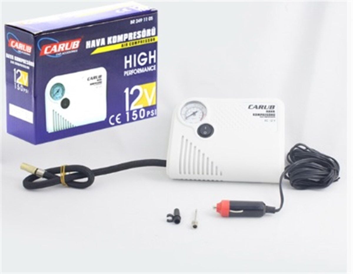 HAVA KOMPRESÖRÜ 12V YASSI BEYAZ KOD:2491105