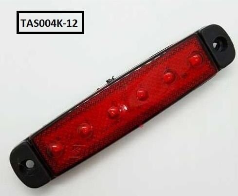 PARMAK LED TAS 24V 6 LEDLİ KIRMIZI KOD:TAS004K
